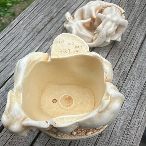 1995 Harmony Kingdom Ed’s Safari Elephant Trinket Box Wild Ones Preowned Resin - Picture 13 of 16